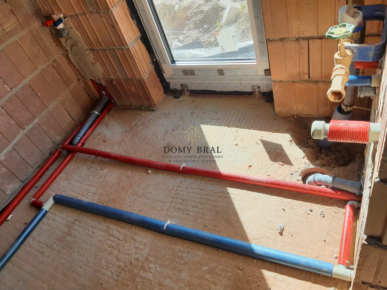 Zdjęcie z budowy: Montaż instalacji wodno-kanalizacyjnej