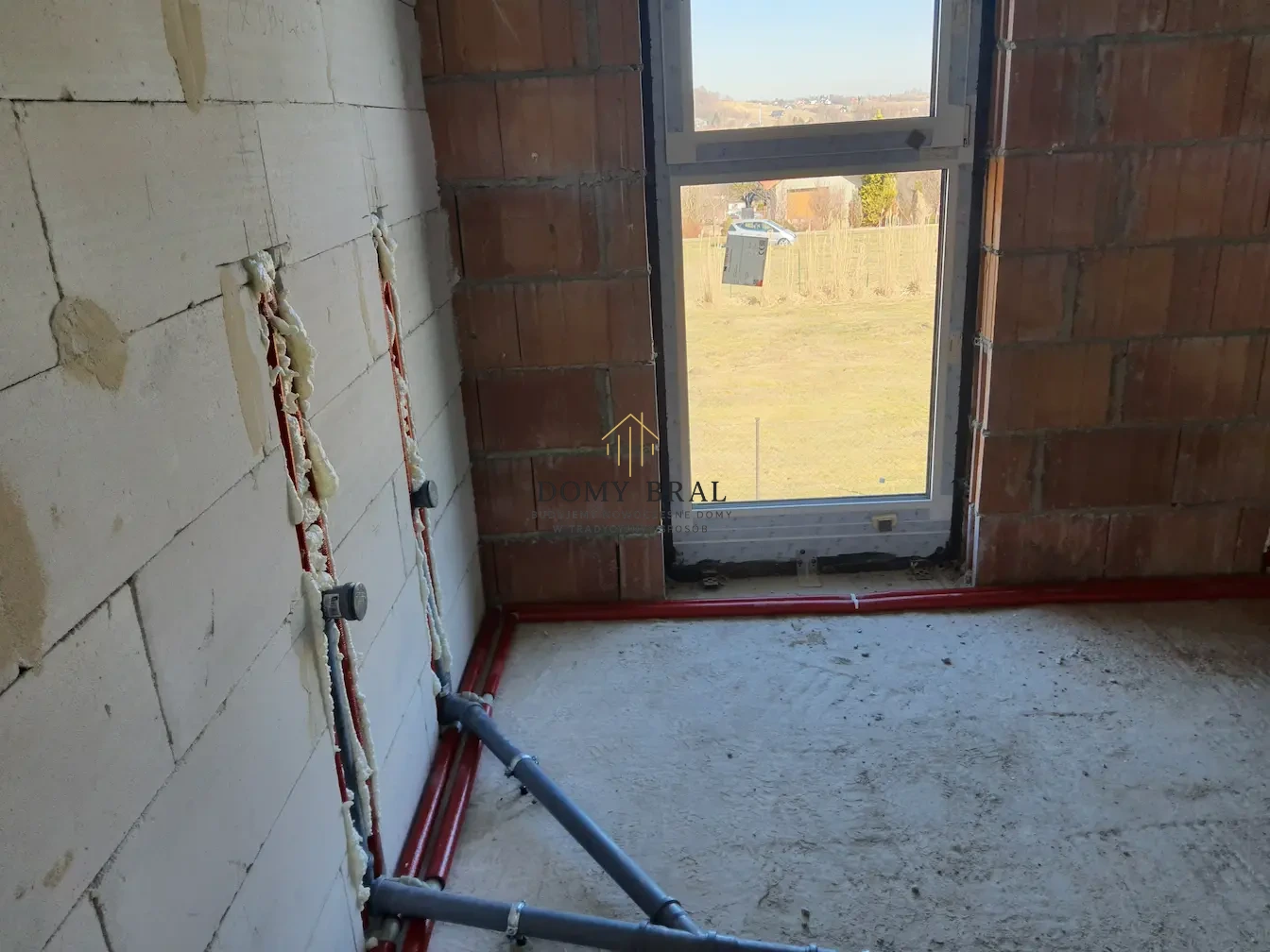 Zdjęcie z budowy: Rozprowadzanie instalacji wodno-kanalizacyjnej