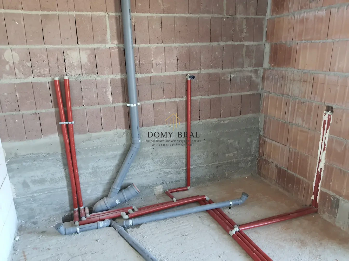 Zdjęcie z budowy: Węzły instalacji w łazience